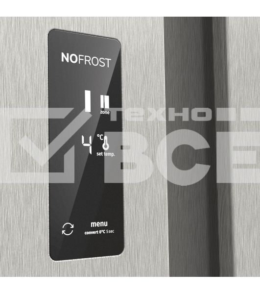 Холодильник Gorenje NRR9185EAXLWD двухкамерный серебристый мат. инвертер