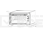 Мини-печь Delta D-0123 серая с тэном повыш. мощности,1300 Вт,37 л,2 нагреват. эл, с термостатом, фото6