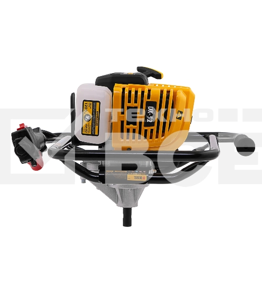 Мотобур Denzel DX-52 объем двигателя 52 см3, соединение 20 мм, без шнека