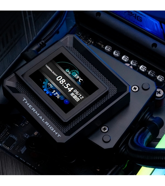 Система жидкостного охлаждения Thermalright Frozen Warframe SE 360 ARGB Soc-AM5/AM4/1151/1200/2066/2011/1700 черный 4-pin 29.6dB Al LCD Ret (F-WFRAME-SE-360-BL-ARGB)