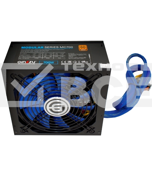 Блок питания Ginzzu MC700 700W 14CM 80 PLUS Bronze,