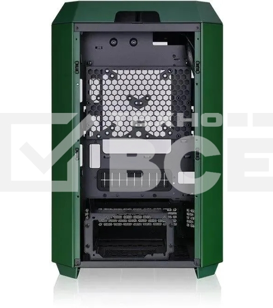 Компьютерный корпус Thermaltake The Tower 300 Racing Green зеленый без БП miniITX 8x120mm 6x140mm 2xUSB3.0 audio bott PSU