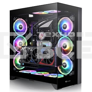 Компьютерный корпус Thermaltake CTE E600MX Hydrangea Blue черный без БП E-ATX 11x120mm 4x140mm 2xUSB3.0 audio bott PSU