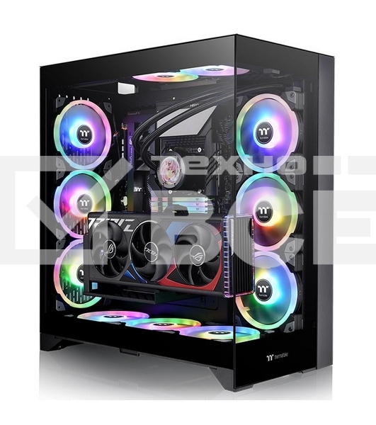 Компьютерный корпус Thermaltake CTE E600MX Hydrangea Blue черный без БП E-ATX 11x120mm 4x140mm 2xUSB3.0 audio bott PSU