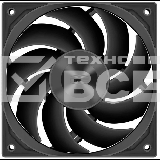 Кулер для ПК PCCooler F5R120 BK 3IN1 черный (120x120x25mm, 4-pin PWM, 46CFM, 26.88dBA, 1800RPM, 3pcs)