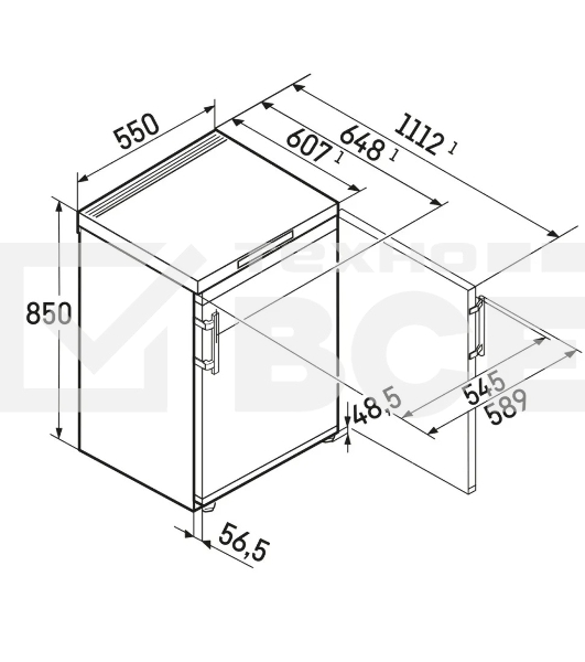 Морозильная камера Liebherr FD 1404-20 001 белый, 106л, 4 ящика