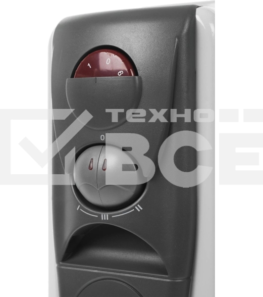 Масляный обогреватель Centek CT-6203-9 (9 секций) белый, 2400 Вт, 20 м2, 3 режима, термостат