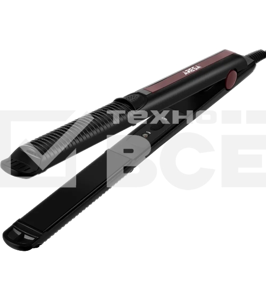 Выпрямитель для волос ARESA AR-3331 чёрный, 22 мм, 200 °C, 1 режим