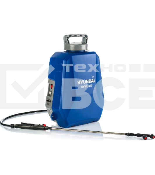 Опрыскиватель Hyundai HYSP 1212 аккум. ранц. 12л голубой/серый