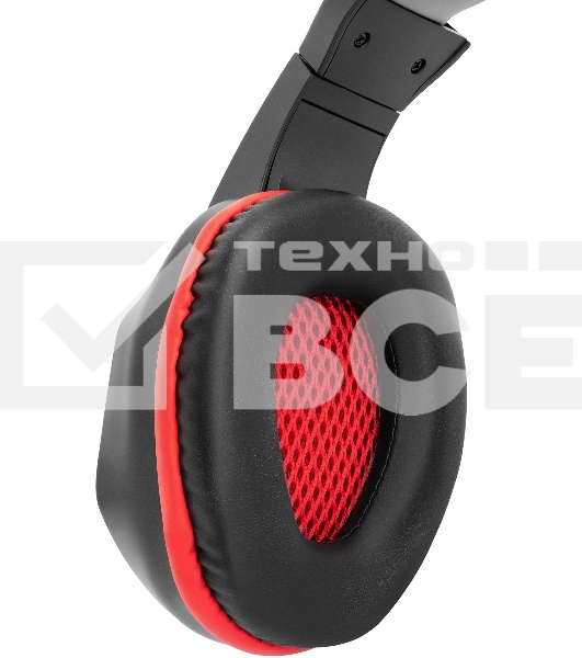 Наушники с микрофоном Оклик HS-L335G черный 2.2м мониторные USB оголовье (1972582)