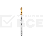 Сверло спиральное по металлу Denzel 9 x 125мм, Р6М5, Golden Tip, многогранная заточка, фото 1