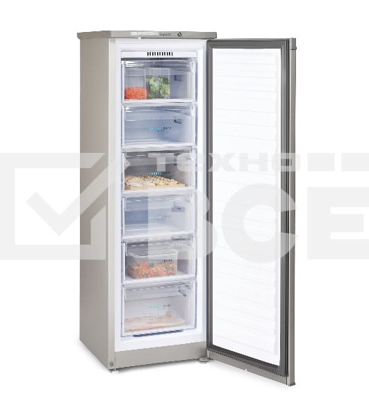 Морозильная камера Бирюса M416 металлик, 175л, 6 ящиков