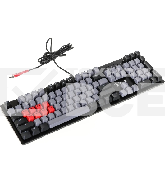 Клавиатура проводная A4Tech Bloody B820R Dual Color механическая черный/серый USB for gamer LED