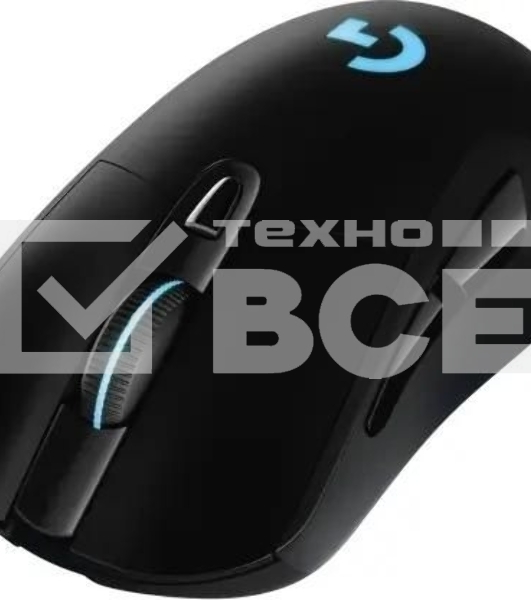 Мышь игровая Logitech G703 Lightspeed черная, сенсор 100-25600dpi (Hero25K), беспроводная 2.4GHz + USB 1,8м, 5 программируемых кнопок + колесо прокрутки, RGB-подсветка, под правую руку