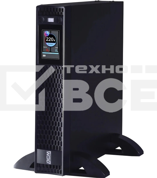 Источник бесперебойного питания Powercom Next, On-Line, 2000VA/2000W, Rack/Tower, 8*IEC320-C13 + 2*C19, LCD, Serial+USB, SmartSlot, подкл. доп. Бат.