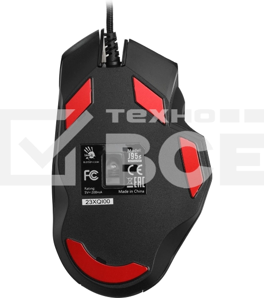 Мышь проводная A4Tech Bloody J95s черный, 8000 dpi, USB, кнопки - 9