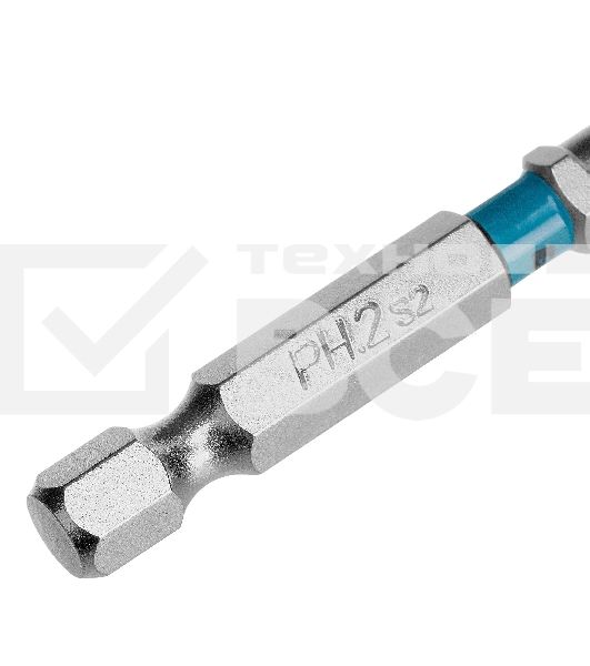 Бита Gross PH2х50 мм, сталь S2, шестигр., отрывн., 10 шт.