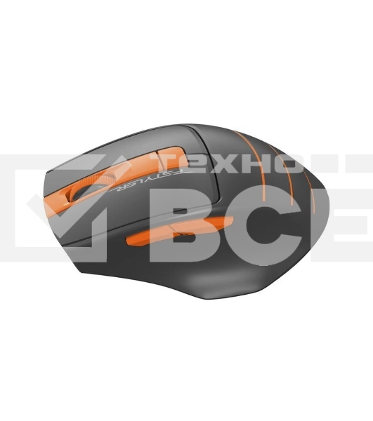 Мышь беспроводная A4Tech Fstyler FG30 серый/оранжевый, 2000 dpi, радиоканал, USB, кнопки - 5