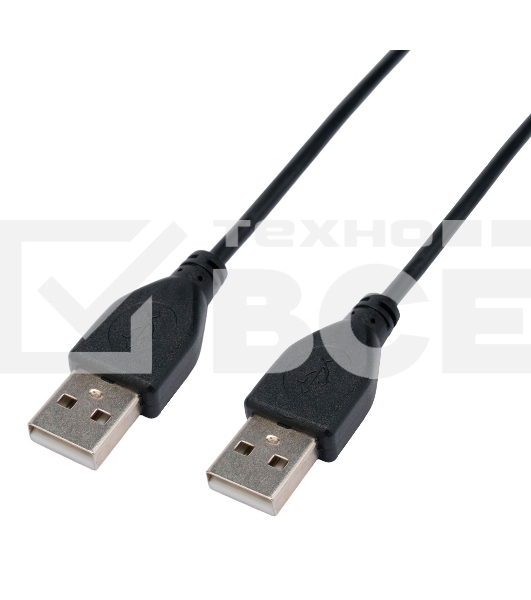 Кабель USB2.0 Cablexpert CC-USB2-AMAM-3M, AM/AM, экран, 28/26AWG, медь, Pro, 3м, черный, пакет