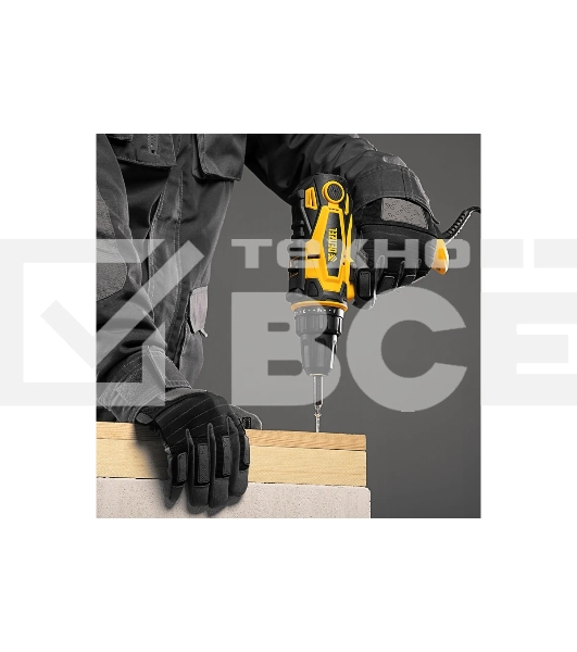 Дрель-шуруповерт Denzel SD-300-10, Сетевая, 300Вт