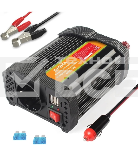 Автоинвертор Digma AI200-12W 200Вт