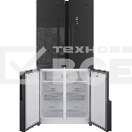 Холодильник Weissgauff WCD 450 INOX GLASS нержавеющая сталь трехкамерный side-by-side 286/141л морозилка снизу, фото11