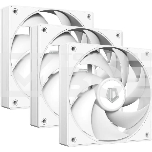 Комплект вентиляторов для корпуса ID-Cooling AF-125-W TRIO белый, 120 мм, 2000 об/мин, 29.85 дБ, 4 pin