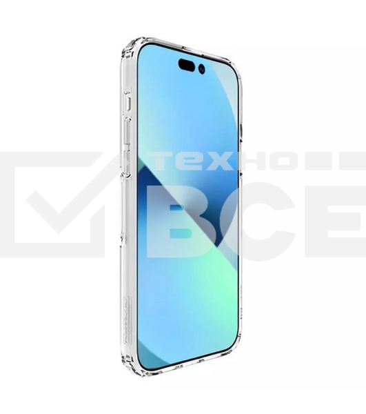 Чехол Nature TPU Pro Magnetic Case, белый, (AP IP15 Plus)