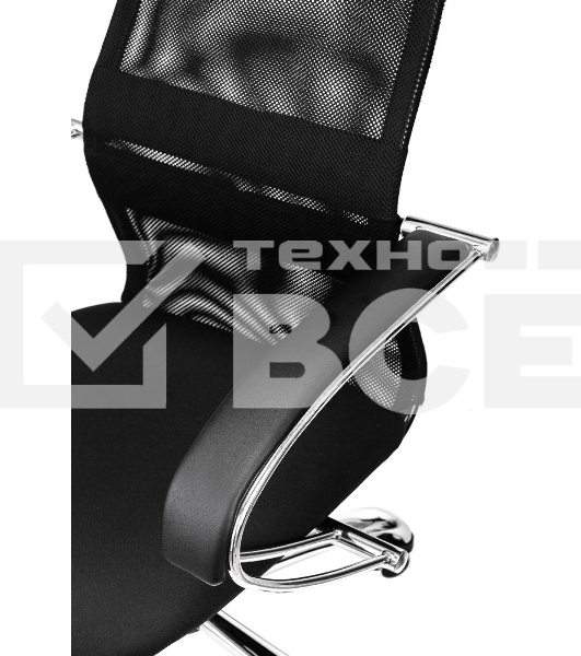 Кресло руководителя Бюрократ CH-607SL TW-01 Neo Black черный, сетка/ткань с подголов. на колес. металл хром