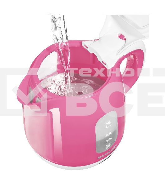 Чайник электрический Sencor SWK 1018RS розовый, 1 л, 1100 Вт