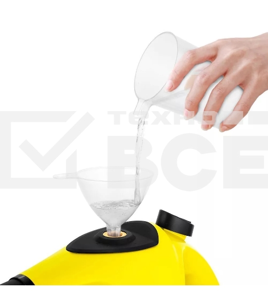 Пароочиститель ручной KITFORT KT-9138-3 черно-желтый, 1050 Вт