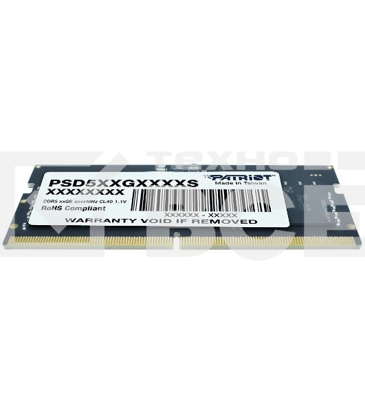 Оперативная память Patriot Signature, DDR5, 8GB (1x8 GB), 5600 MHz, CL46, SO-DIMM