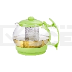 Чайник заварочный Mallony Decotto-1100 с пластик ручкой, фильтр из нерж ст, 1,1 л, фото4