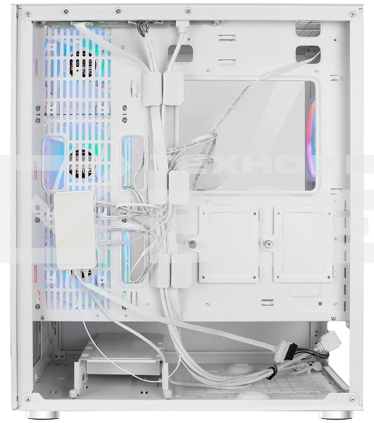 Компьютерный корпус Ginzzu GL770 FAN 12MW6 RGb*4 USB3.0 CRC10 белый