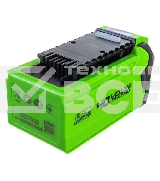 Аккумулятор GreenWorks G40B2 40V, 2 А.ч(2926907)