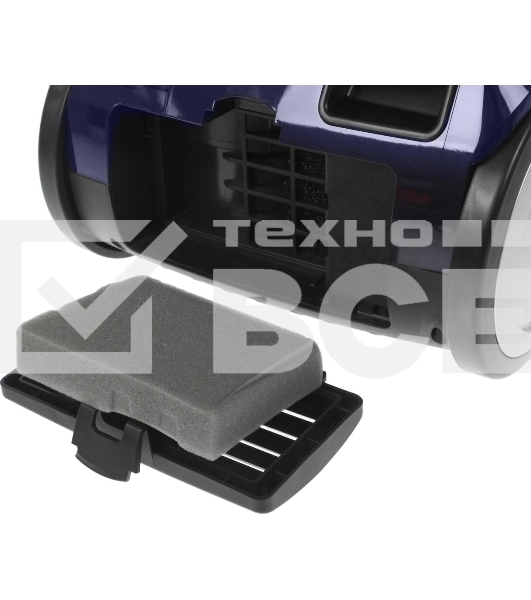 Пылесос Supra VCS-2420 синий/серый, 420/2450Вт, уборка сухая, пылесборник контейнер 3.5 л