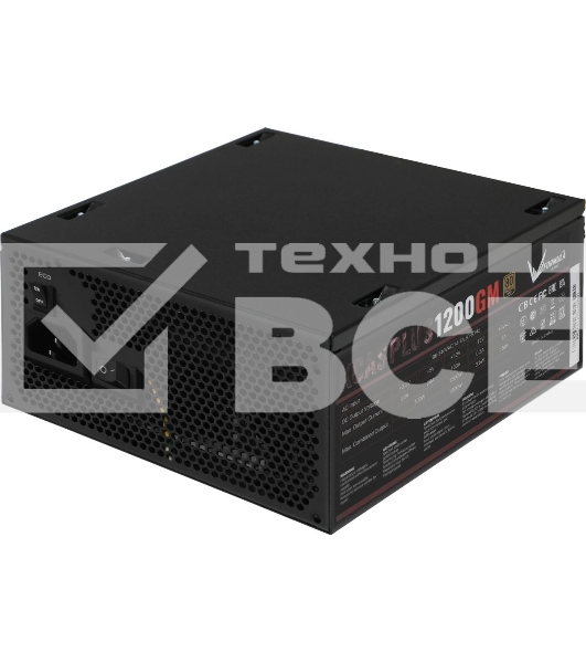 Блок питания Aerocool/Formula KCAS PLUS 1200GM V2, 1200Вт, 80 PLUS Gold, модульный, 140мм, черный