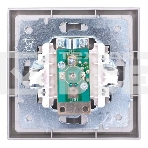 Розетка ТВ оконечная СП ZIMA IP20 серый матовый LEZARD 704-7488-130, фото3