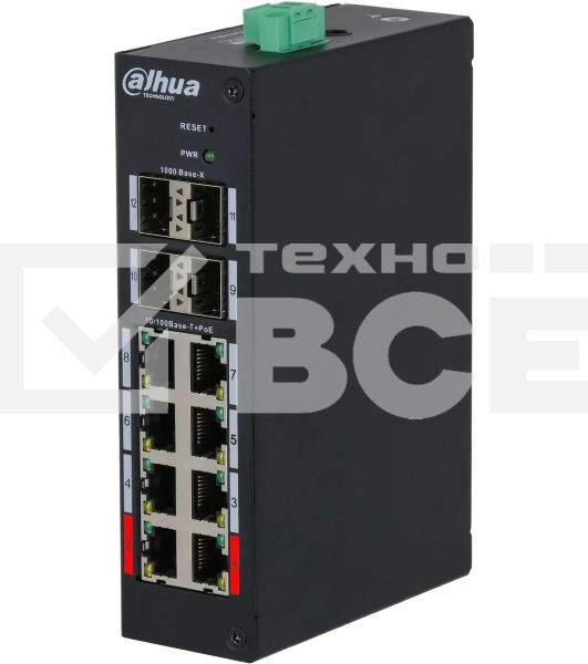 Коммутатор Dahua DH-HS4412-8ET-120 управляемый