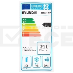 Холодильник Hyundai CT2551WT белый двухкамерный 166/40л морозилка сверху, фото3