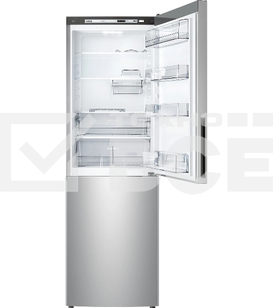 Холодильник Atlant XM-4621-181 серебристый двухкамерный 205/119л морозилка снизу