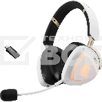 Гарнитура ASUS ROG Delta II KJP белый, беспроводная + проводная, Bluetooth, подсветка, совместимость с PS5, Xbox, фото 1