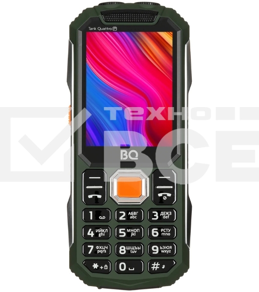 Мобильный телефон BQ 2817 Tank Quattro Power зеленый