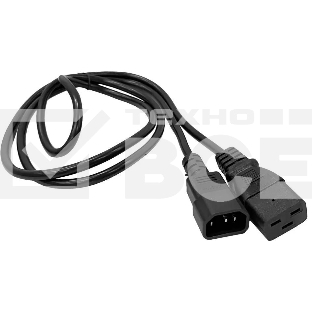 Шнур питания Lanmaster LAN-PP19/14-1.5-BK C19-С14 проводник.:3x0.75мм2 1.5м 220В 10А черный