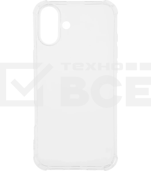 Чехол (клип-кейс) BoraSCO для Apple iPhone 16 Plus Bumper Case прозрачный (73520)