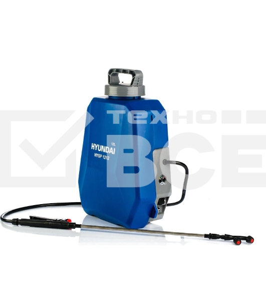 Опрыскиватель Hyundai HYSP 1212 аккум. ранц. 12л голубой/серый