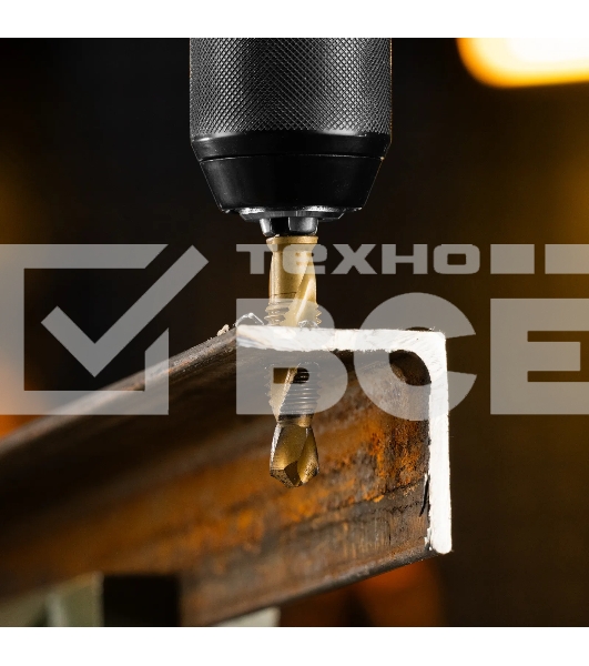 Сверло-метчик Denzel М12 х 1,75 мм, Р6М5