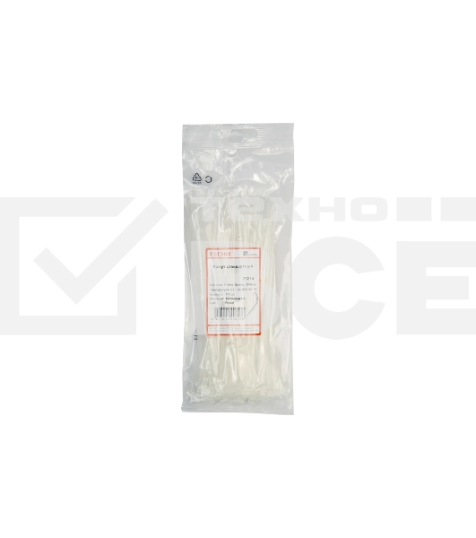 Хомут кабельный DKC 25214SR 3.6х200 полиамид белый (уп. 100 шт)