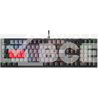 Клавиатура проводная A4Tech Bloody B820R Dual Color механическая черный/серый USB for gamer LED