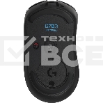 Мышь игровая Logitech G703 Lightspeed черная, сенсор 100-25600dpi (Hero25K), беспроводная 2.4GHz + USB 1,8м, 5 программируемых кнопок + колесо прокрутки, RGB-подсветка, под правую руку, фото22